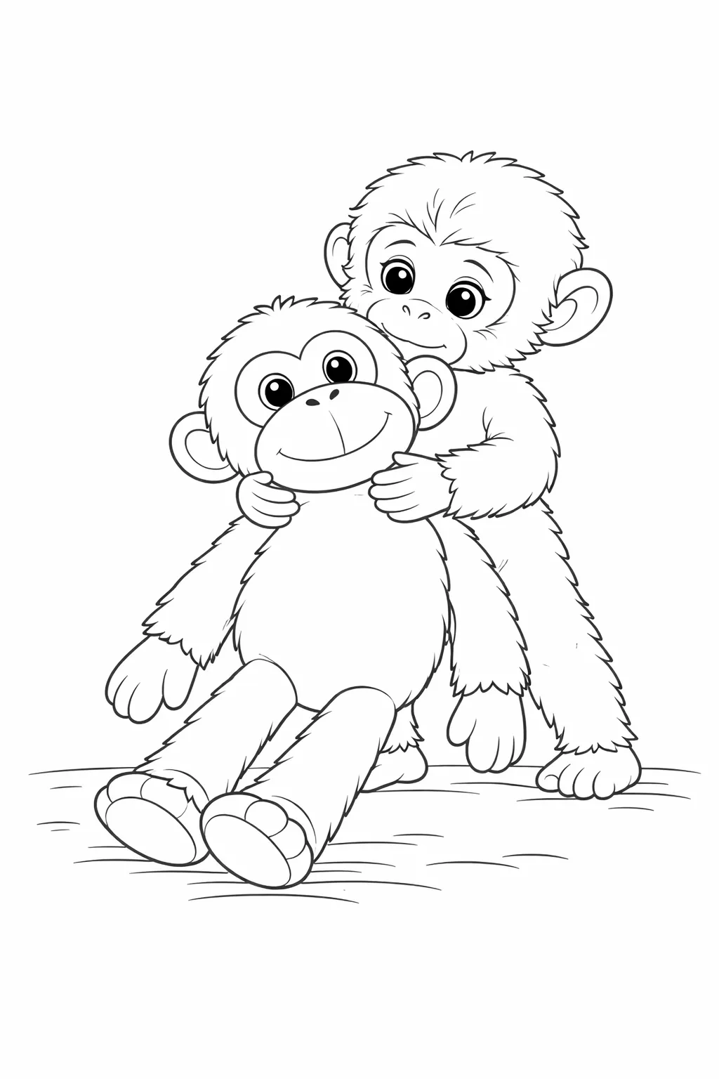 Dibujo de Punch de Pie con Teddy páginas para Colorear