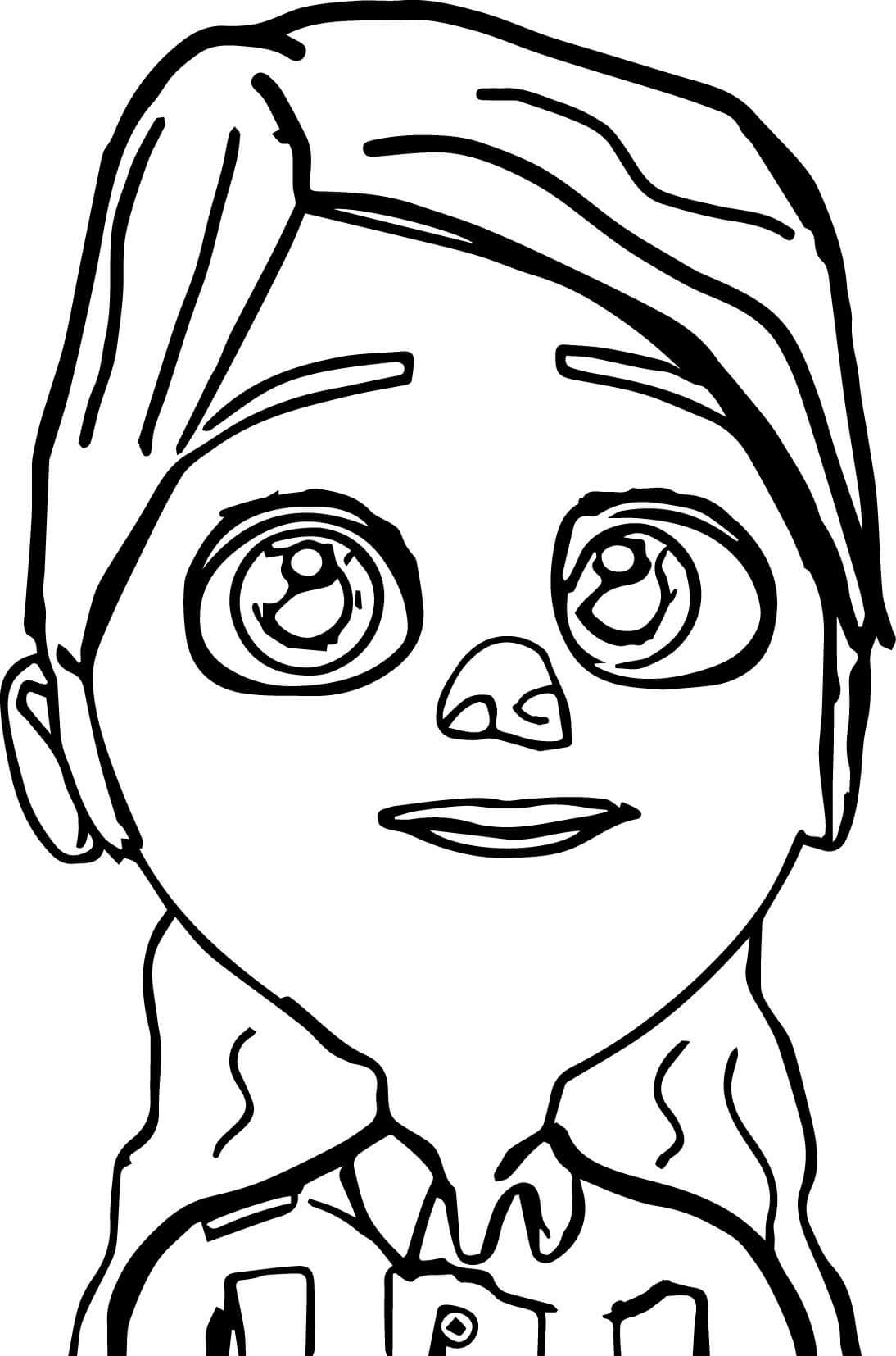 Dibujo de Inglés con el Profesor Ayse para Colorear
