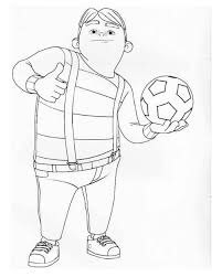 Dibujo de Rafadana Thais Jugar al Futbol para Colorear