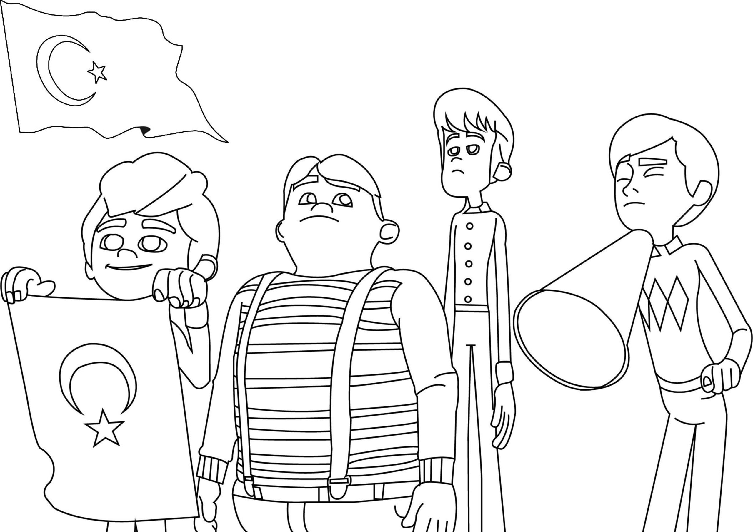 Dibujo de Rafdan Tayfa Genial para Colorear