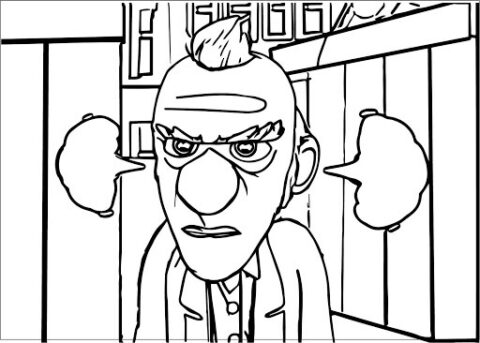 Dibujo de Tio Basri Rafadan Tayfa para Colorear