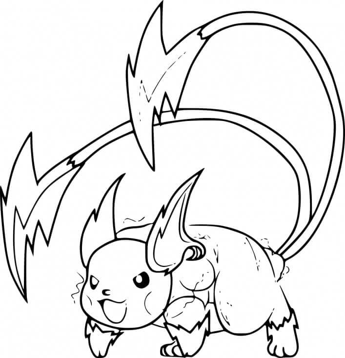 Dibujo de Mega Raichu para Colorear