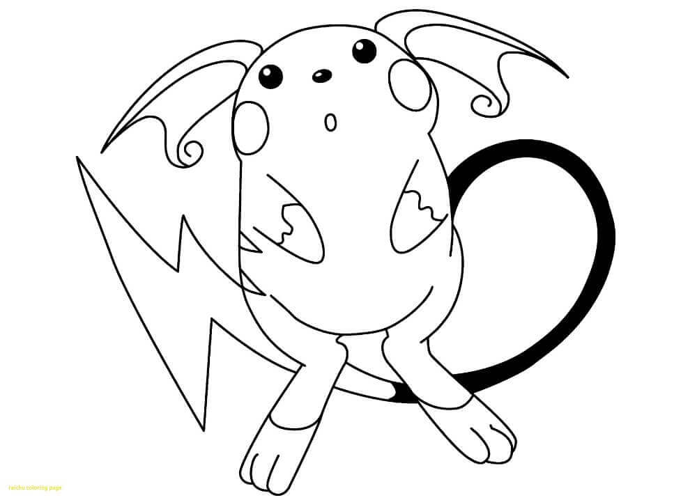 Dibujo de Precioso Raichu para Colorear