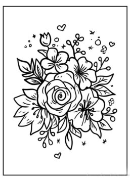 Dibujo de Ramo Fresco para Colorear