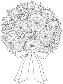 Dibujo de Ramo Normal para Colorear