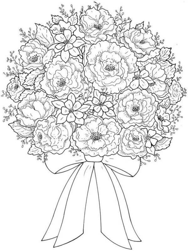 Dibujo de Ramo Normal para Colorear