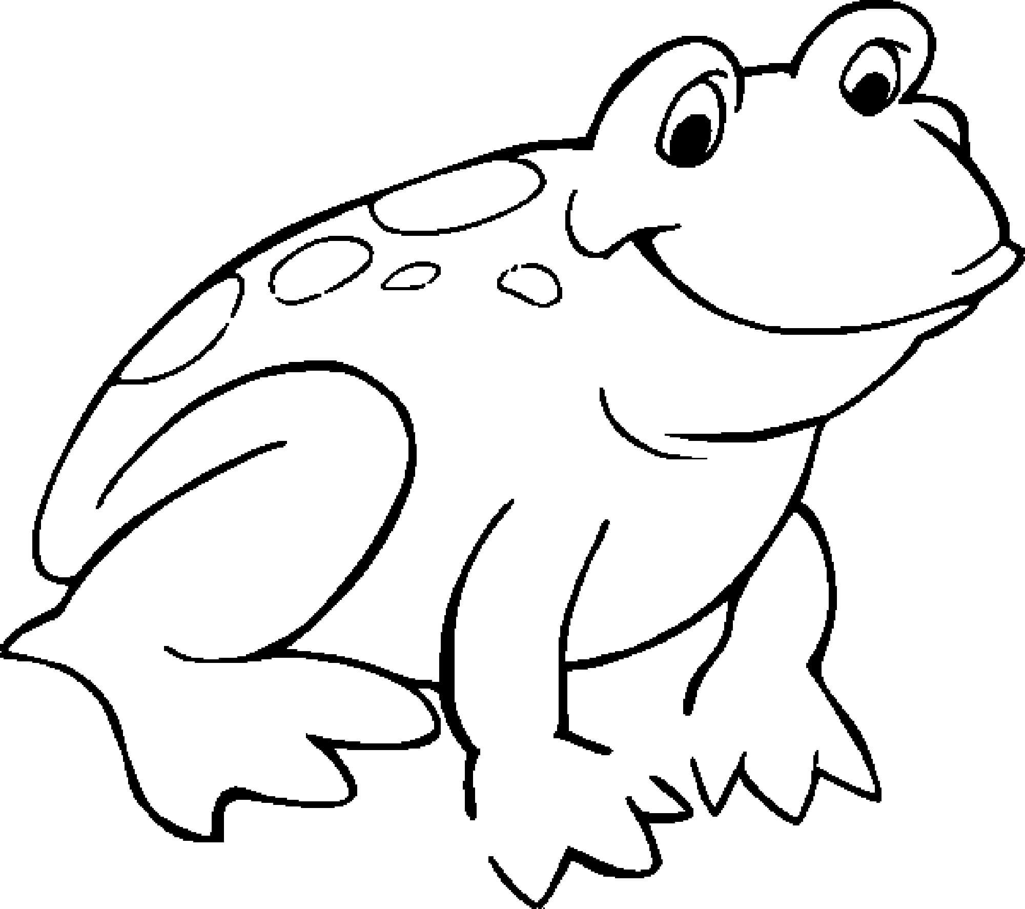 Dibujo de Rana Gorda para Colorear
