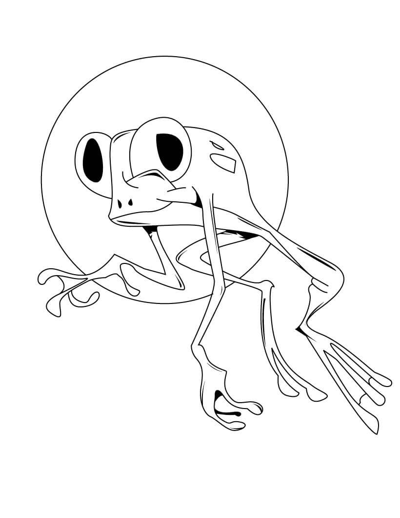 Dibujo de Salto de Rana para Colorear