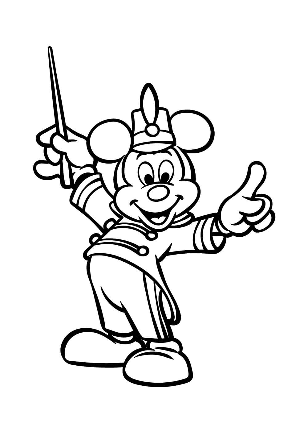 Dibujo de Gran Mickey Mouse para Colorear