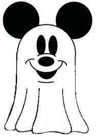 Dibujo de Mickey ratón el Fantasma para Colorear