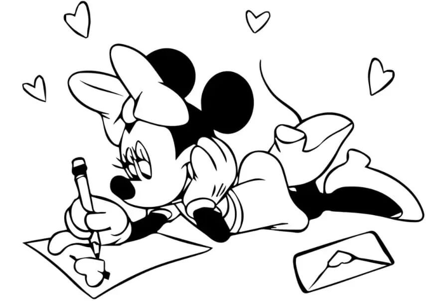 Dibujo de Impresionante Minnie Mouse para Colorear