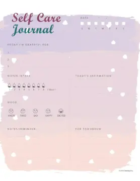 Dibujo de Imgi 4 Grateful Self Care Journal Template para Colorear