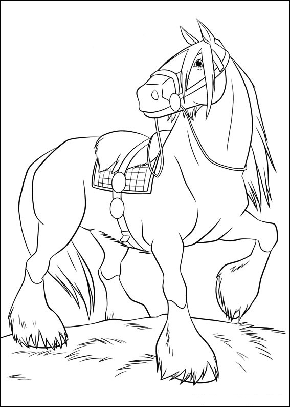 Dibujo de Angus de Brave para Colorear