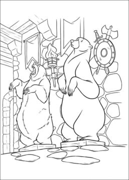 Dibujo de Reina Elinor y Mor Du para Colorear