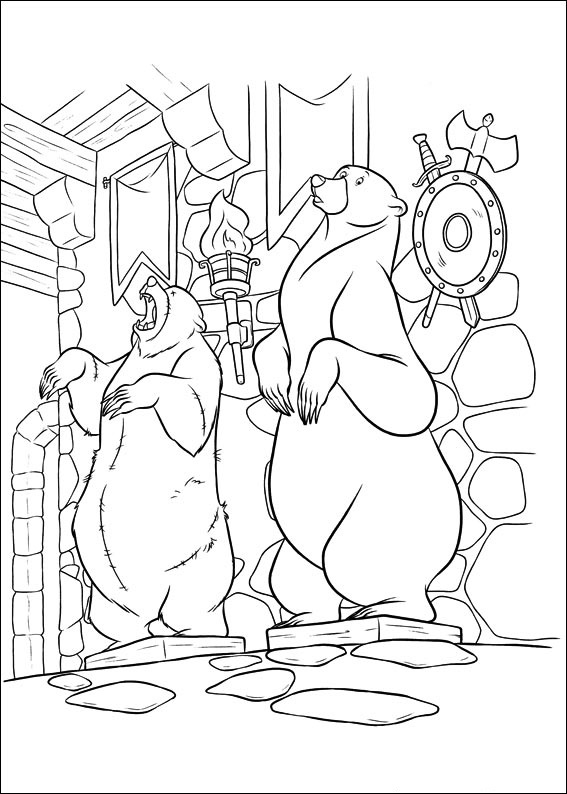 Dibujo de Reina Elinor y Mor Du para Colorear
