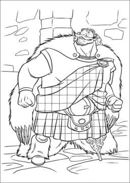 Dibujo de Rey Fergus para Colorear