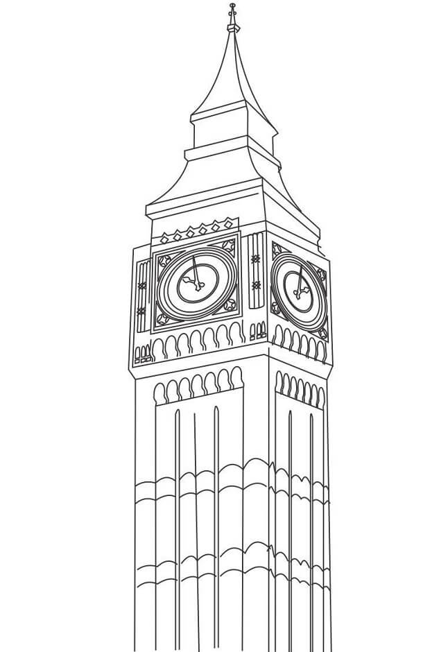 Dibujo de Gran Ben para Colorear