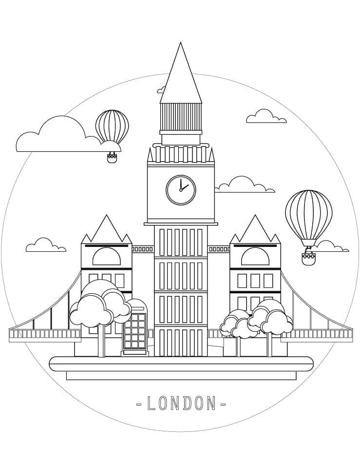 Dibujo de Londres para Colorear