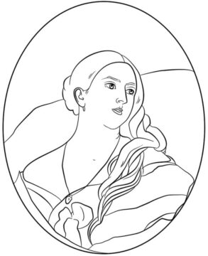 Dibujo de Reina Victoria para Colorear