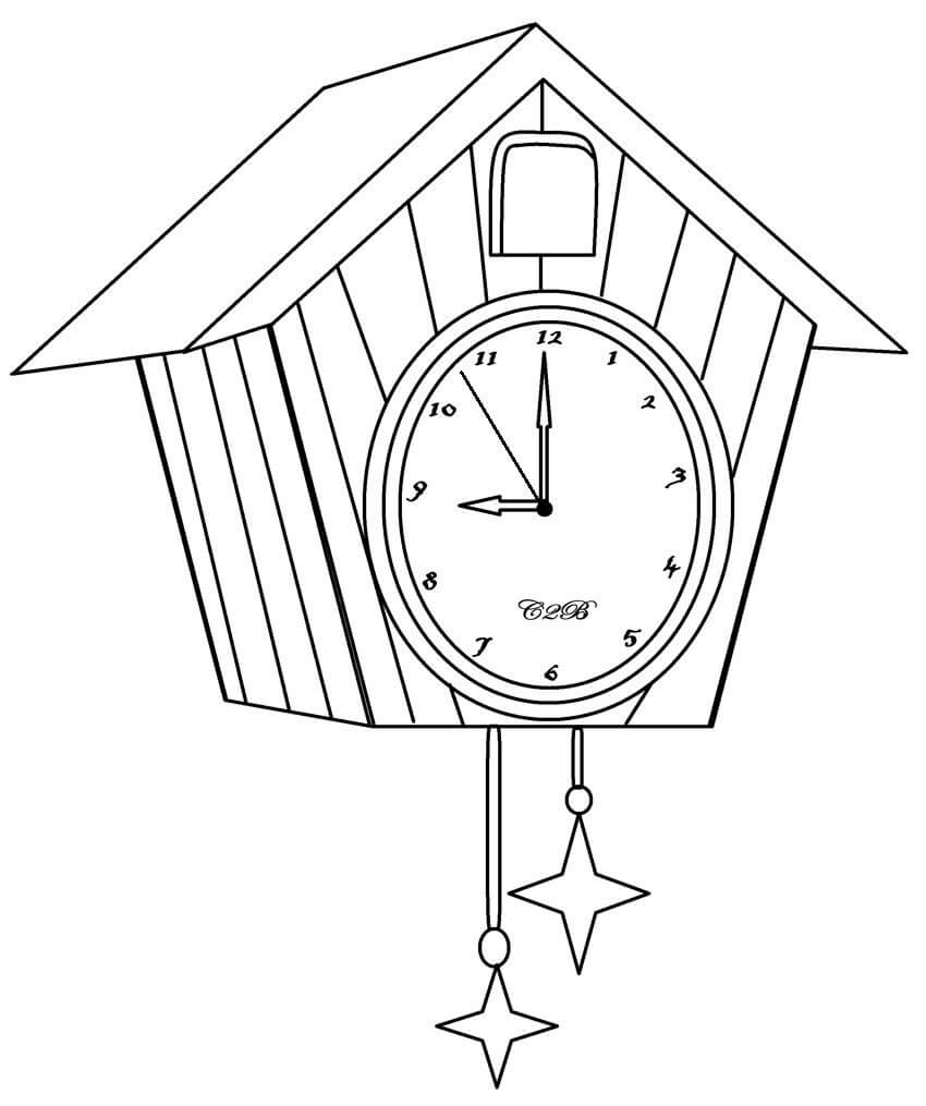 Dibujo de Buen Reloj para Colorear