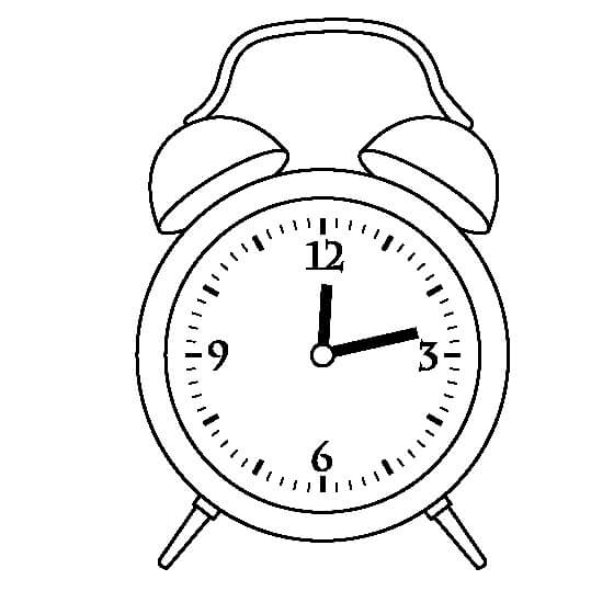 Dibujo de Reloj para Colorear