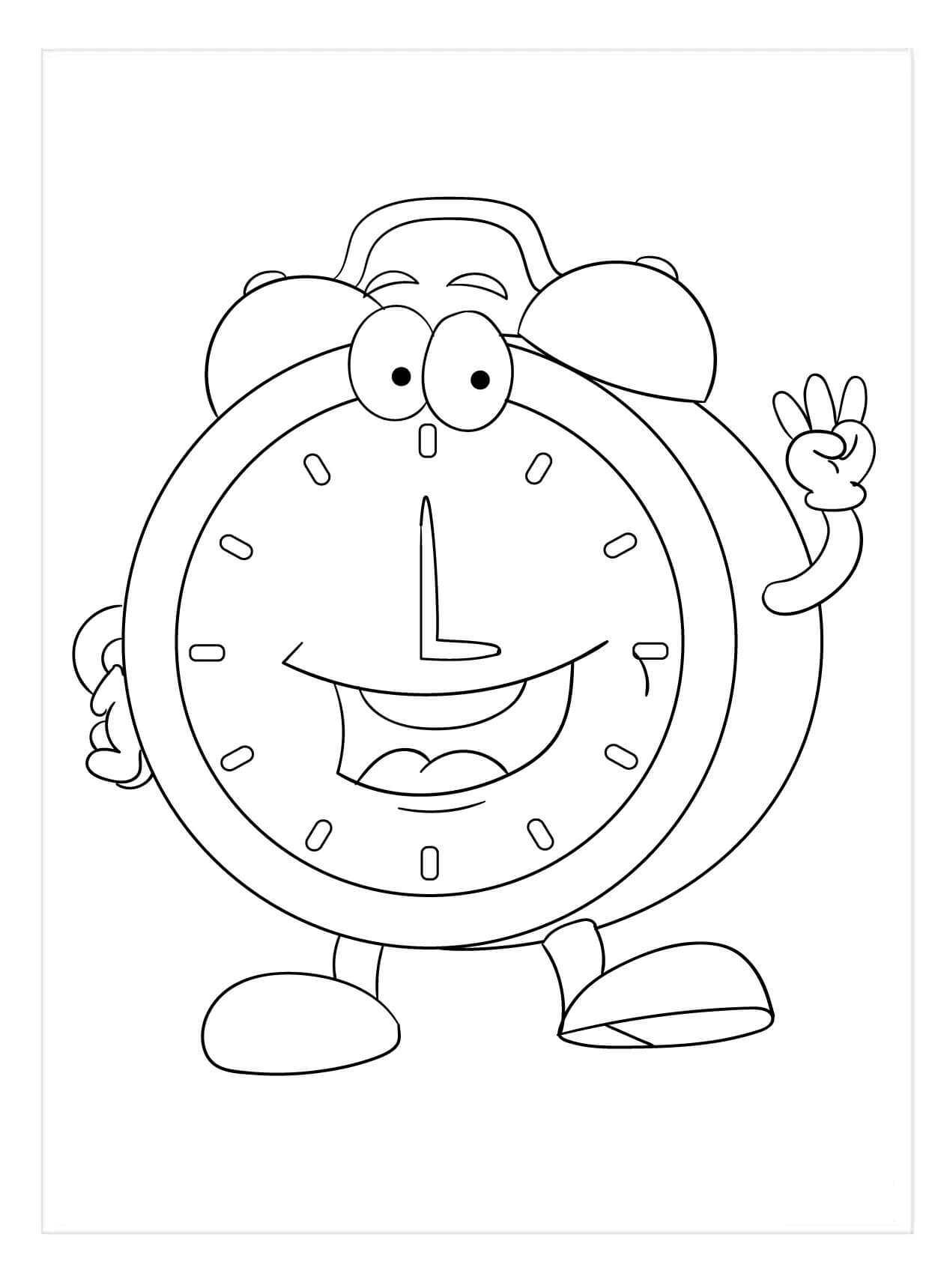 Dibujo de Hora Divertida para Colorear