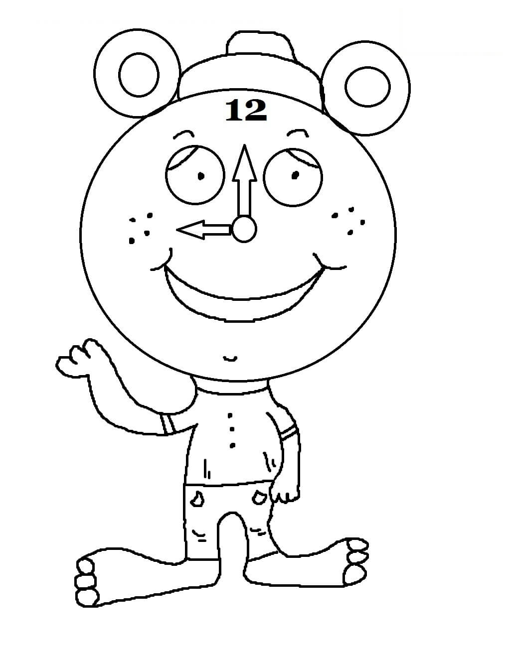 Dibujo de Horario de Verano para Colorear