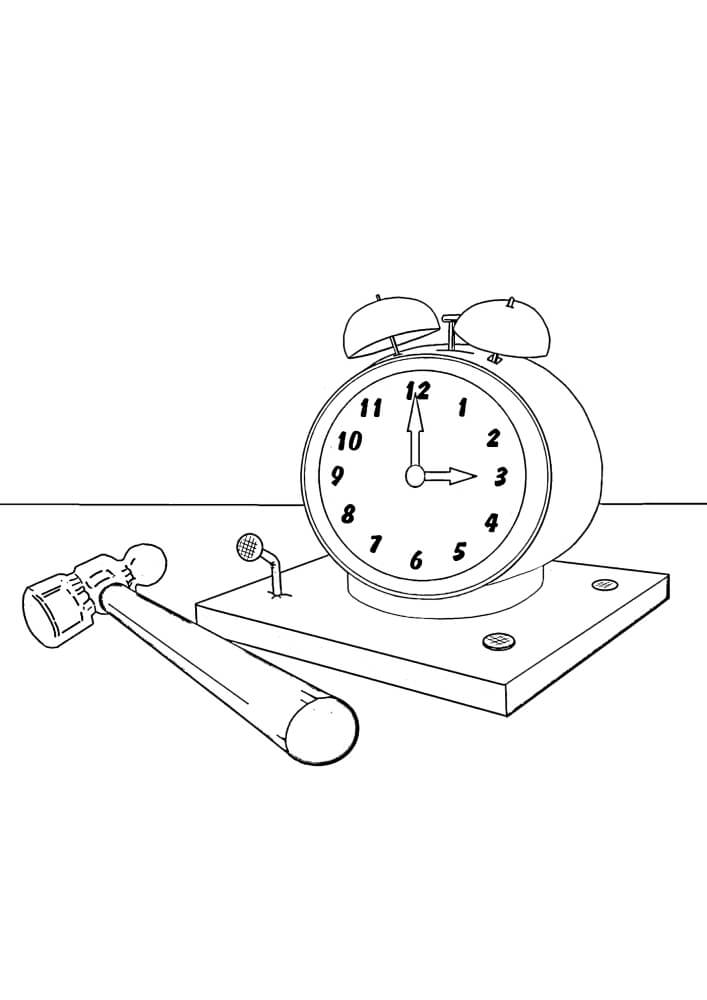 Dibujo de Martillo de Relojeria para Colorear
