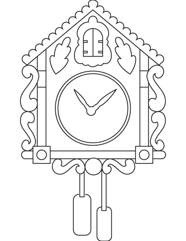 Dibujo de Reloj de Lujo para Colorear