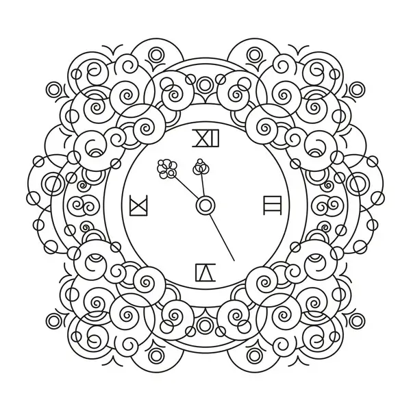 Dibujo de Reloj de Pendulo para Colorear