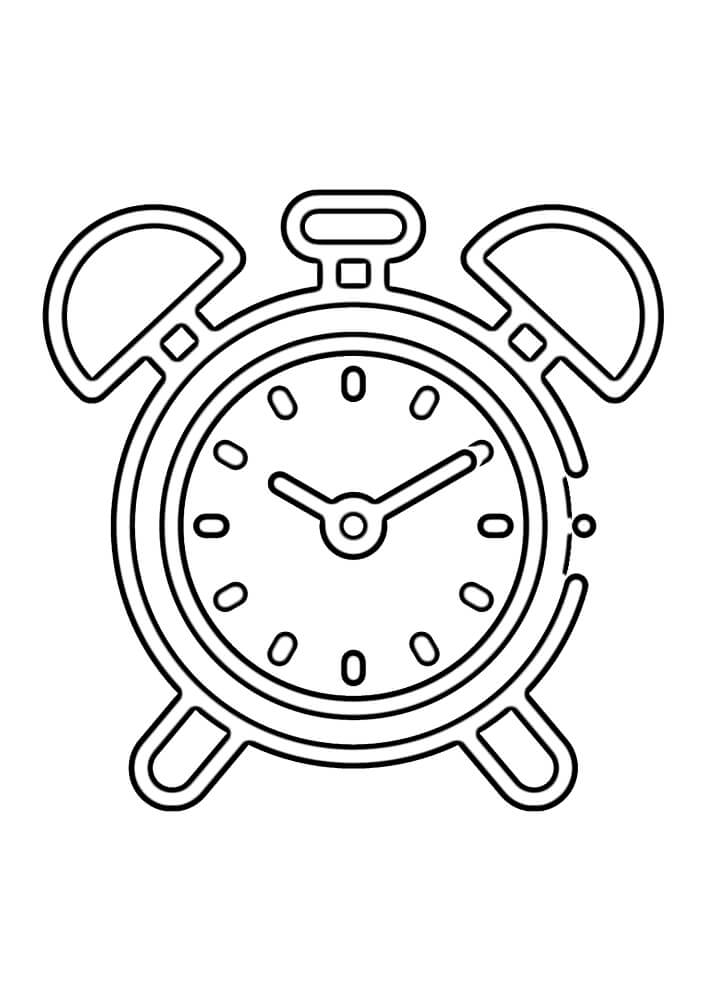 Dibujo de Reloj Dulce para Colorear