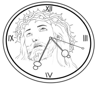 Dibujo de Reloj imágenes Gratis para Colorear