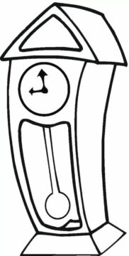 Dibujo de Reloj Perfecto para Colorear