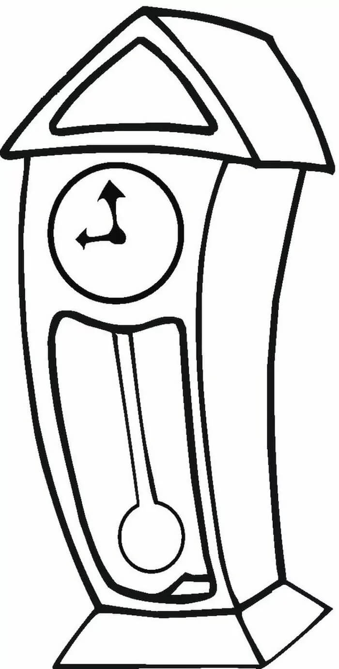 Dibujo de Reloj Perfecto para Colorear