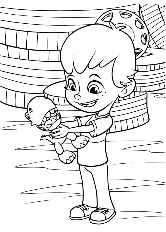 Dibujo de Feliz Liam para Colorear