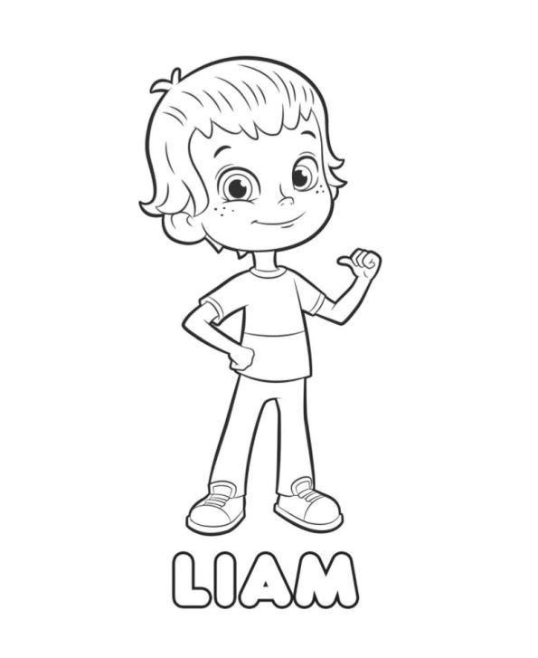 Dibujo de Liam de Rusty Rivets para Colorear