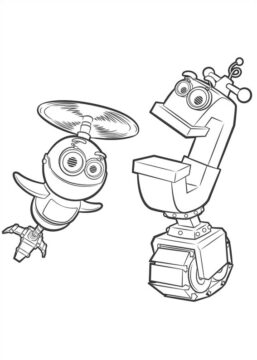 Dibujo de Whirly y Aplastar para Colorear