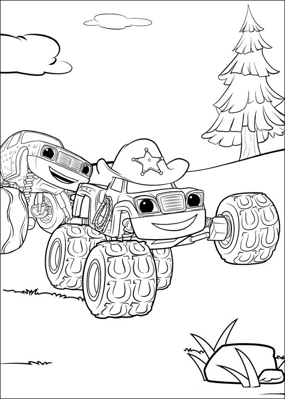 Dibujo de Pepinillo y Starla para Colorear