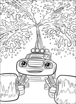 Dibujo de Resplandor y Aj para Colorear