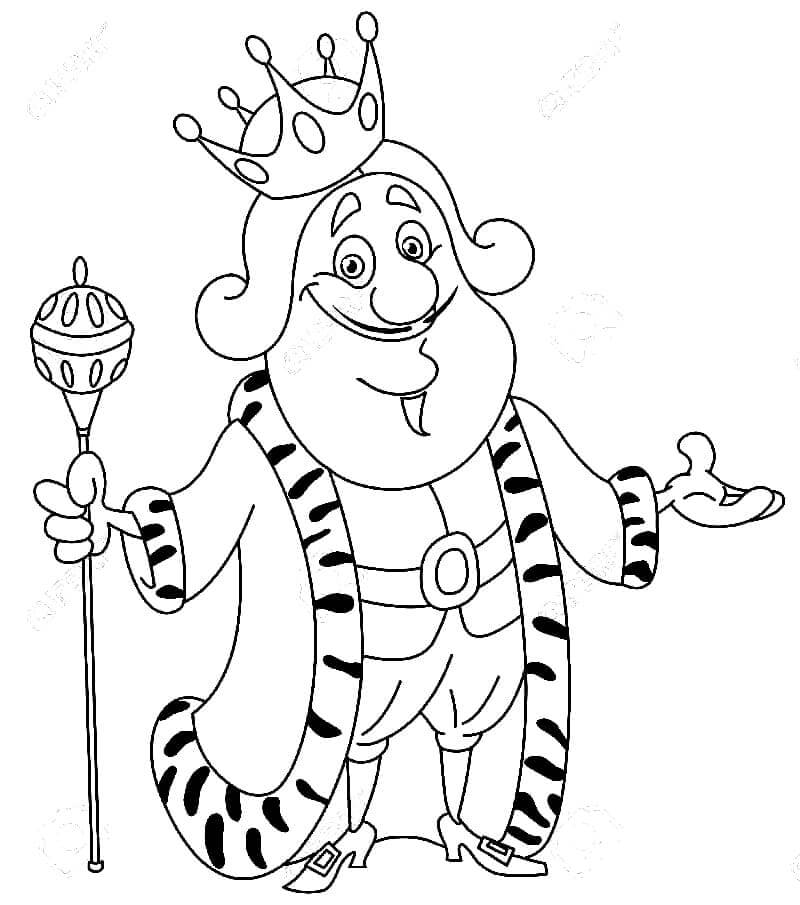 Dibujo de Buen Rey para Colorear