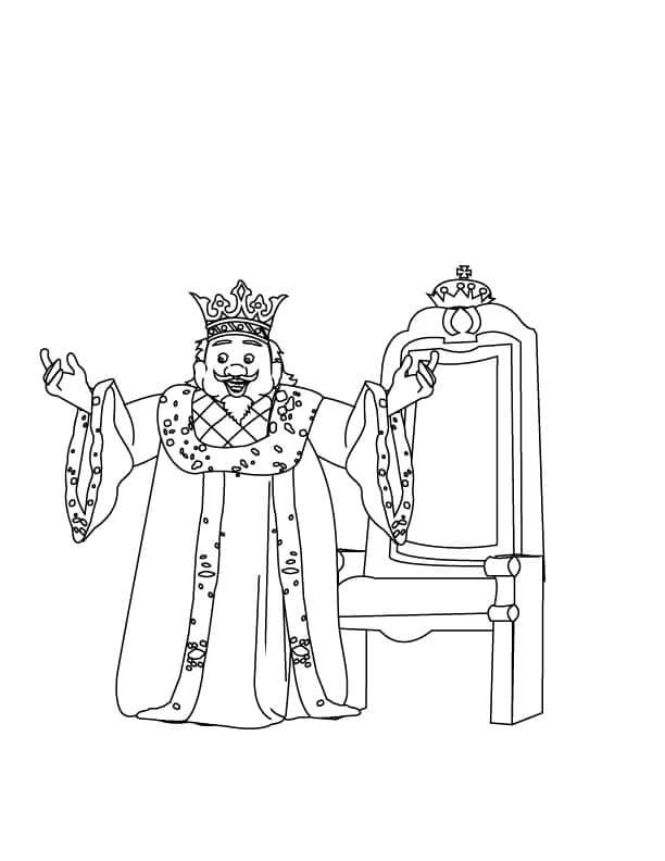 Dibujo de Rey Josafat para Colorear