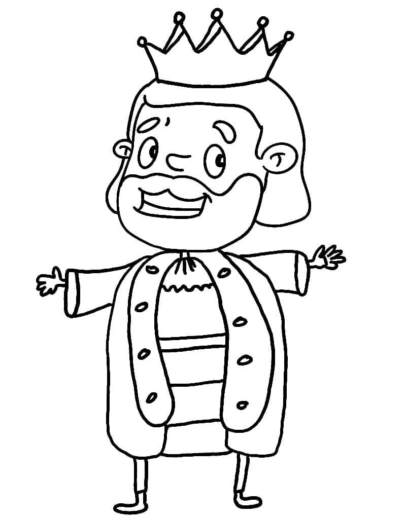 Dibujo de Rey Perfecto para Colorear