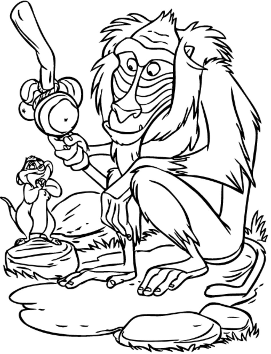 Dibujo de Amigo y timón para Colorear