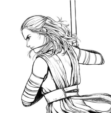 Dibujo de Rey Enojado para Colorear