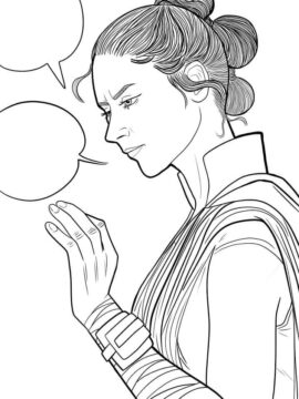 Dibujo de Rey Esta Hablando para Colorear