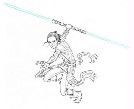 Dibujo de Rey Luchando para Colorear