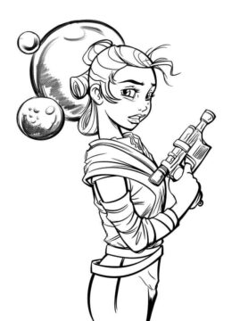 Dibujo de Rey Star Wars para Colorear