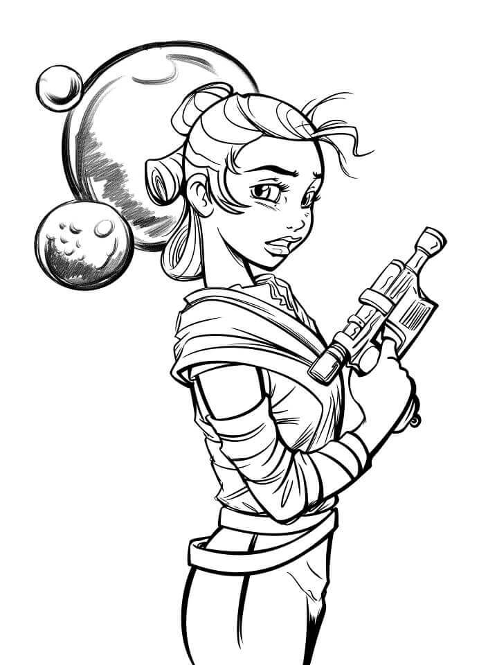 Dibujo de Rey Star Wars para Colorear