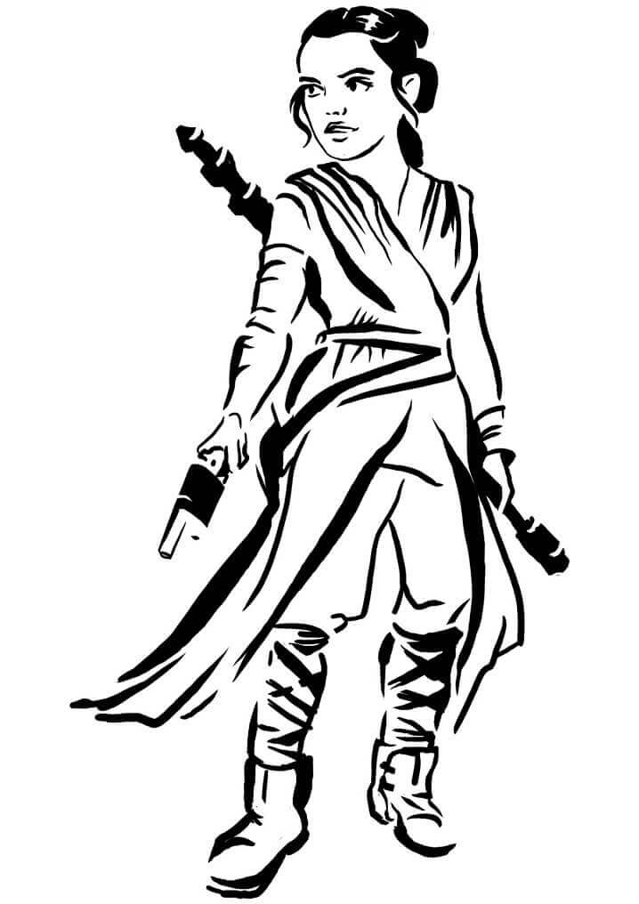 Dibujo de Rey de Star Wars para Colorear
