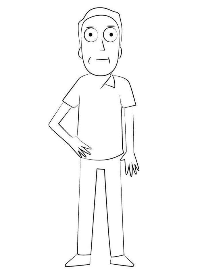 Dibujo de Jerry Smith 1 para Colorear